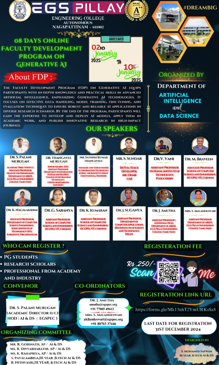 Faculty Development Program on Generative AI 2025